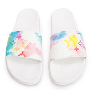Louis Vuitton Waterfront Mule Watercolor Monogram Slide Sandal UK 9 US 10 11